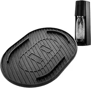 [mixcover] Black Silicone Mat Compatible with SodaStream Terra, Drip Mat, Trivet Terra Non-Slip Silicone