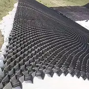 Garden Retaining Wall Grid Stabilizer Slope Grid Control Ground Grid Paver 2 Inch Gravel Stabilizer for Soil Subgrade Work/Retaining Walls, Garden Paving Mesh Reusable(1x10m/3.2x32.8ft)