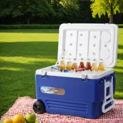 60L Glacio Portable Ice Cooler Box With Wheels Camping Fridge