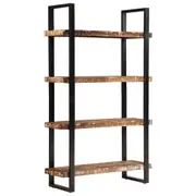 vidaXL Bookcase 4-Tier 110x40x180 cm Solid Wood Reclaimed and Iron