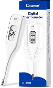 Berrcom Digital Thermometer for Adults and Kids, Oral Thermometer for Baby Rectal and Underarm Thermometer for Fever Alarm Medical Thermometer with C/F Switchable