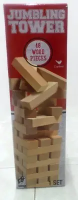 CARDINAL JUMBLING TOWER 48 WOOD PIECES 20239 (G125331-1 (A) BY-23)