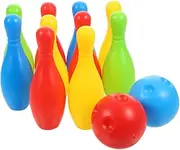 ifundom 1 Set Bowling Mini Bowling Kit for Sports Game for Family Encourages Hand Eye Coordination Social Interaction