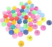 VICASKY 90pcs Numbered Raffle Balls Practice Balls for Games Bingo Juggling Replacement Mini Lucky Draw Plastic Bingo Fillable Prize Numbered Bulk