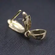 Real 18K Yellow Gold Hook For Jade Pendant Gold Clasp 12*11MM DIY Jewelry