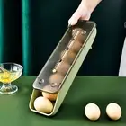 Egg Organizer Stackable Storage Auto Rolling Egg Fridge Storage Box Durable