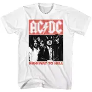 ACDC T-Shirt Highway to Hell Horns Men's Photo Rock & Roll Band Music Concert