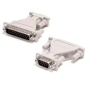 8Ware D-SUB DB 25-pin to DB 9-pin Male to Male Adapter Connector Cable White