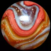 DAS Dynamite Marble Collector Series: Tangerine Lutz Floater
