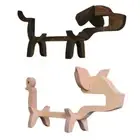 Dog Pig Shape Wine Rack Wooden Wine Holder Stand Creative Wine Shelf for Party