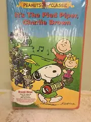 IT'S THE PIED PIPER, CHARLIE BROWN VHS Clamshell Peanuts Classic, 2000, NR