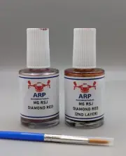 For MG Paint Code RSJ DIAMOND RED (2 Layer) Touch up Paint +Fine Brush :