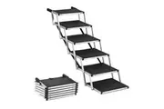 Petzly Foldable Dog Ramps 6 Steps Aluminium