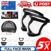 Full Face Shield Super Protective Mask Anti-fog Transparent Safety Head Cover AU