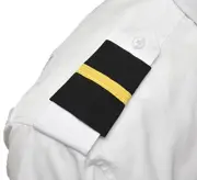 AeroPhoenix Professional Pilot Epaulets - One Gold Nylon on Black