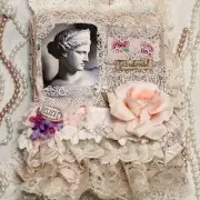 Handmade VENUS Lace Junk Journal One Of A Kind Greek Style By KhatsART