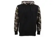 Adult Mens Pullover Fleece Lined Hoodie Camouflage Military Casual Jacket Jumper