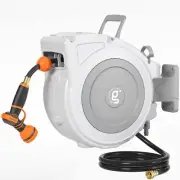 Giraffe Tools Retractable Hose Reel 1/2" x 65 ft Heavy Duty Water Hose Reel S...