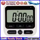 LF# Digital Stopwatch Kitchen Countdown Timer Alarm Reminder Clock (Black)