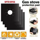 4/8 PCS Stove Top Covers Reusable Non-stick Foil Gas Burner Protector Liner Pads