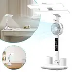 Adjustable LED Desk Lamp With Fan Rechargeable Eye-caring Reading Lamp Lighting