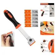 Razor Blade Scraper, Long Handled Scraper Tool with 10 Extra Replacement Blad...