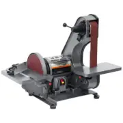 Jet Power Tools Benchtop Belt + Disc Sander, 115-Volt J-41002 Gray Stationary