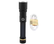 USB Charging LED Torch Outdoor High Bright Flashlight Portable for Camping Emergency