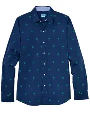 J.McLaughlin Palm Tree Gramercy Modern Fit Shirt