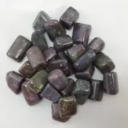 One (1) Medium Tumbled Ruby and Kyanite Stone of Balance Metaphysical