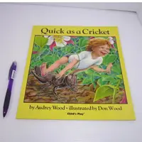 在飛比找蝦皮購物優惠-「二手書」 Quick as a Cricket  英文繪本