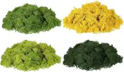 uxcell Preserved Reindeer Moss, 14oz Fake Moss for Crafts Artificial Dried Moss for Decoration Terrariums Potted Plants, Light Green/Dark Green/Yellow/Chartreuse