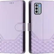 Compatible with Nokia G22 4G Wallet Cover,Compatible with Nokia G22 4G Card Holder Flip Stand PU Leather Phone Case Purple