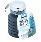 JOIE Collapsible Water Bottle On The Go ~ Silicone BPA Free ~ Gray 7.5 to 16 oz