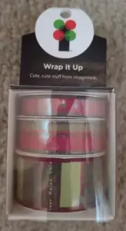 Imaginisce Wrap it up Christmas Ribbon More than Mistletoe 3 spools 12 feet