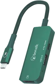 Bonelk Long-Life 3in1 Multiport Hub (Green)