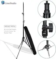 LSP [2-Pack] 92 Inch Max Tripod Die-cast, Rubber Feet 1/4 Inch Thread Tip Screw