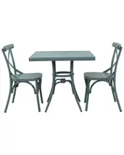 Courtyard Casual 3 Pc Brookwood Square Bistro Set