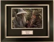 SYLVESTER MCCOY HAND SIGNED FRAMED PHOTO DISPLAY - THE HOBBIT.