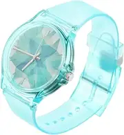 [VALICLUD] 1Pc Style Transparent Jelly Wrist Watch for Students Simple Quartz Movement with Markings Watch for Casual Use and Decoration