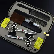 Hair Cutting Scissors Set 5.5 Inch 9CR Stainless Steel Professional Thinning Scissor, Hairdressing Shears for Barbers and Salon,Men,Women and Kids