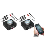 2Pcs Bluetooth Receiver Portable Wireless Audio Receiver Adapter For Home Stereo