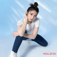 在飛比找momo購物網優惠-【Mollifix 瑪莉菲絲】抗菌下擺圓弧拚網短袖上衣、瑜珈