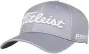 Titleist Golf Tour Elite Fitted Hat/Cap Color: Gray/White- SIZE: L/XL