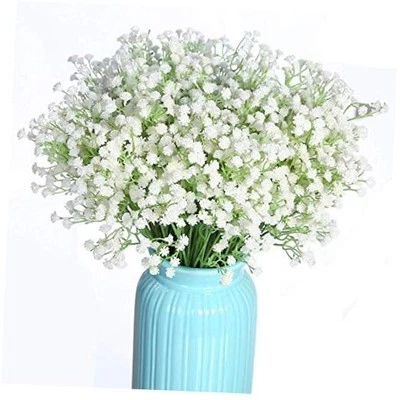 Artificial Flowers, Baby Breath Gypsophila Plastic Fake Plants Wedding Bridal
