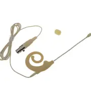 Snail Ear Head Headset Microphone For AKG Samson Wireless BodyPack Mini 3Pin XLR