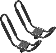 2PCS Kayak Roof Top Rack On Car Rooftop Carrier Mount for Kayak Canoe Paddle Boat Surf Ski Universal Roof Rack Stand