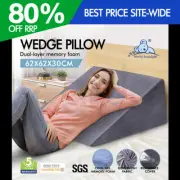 STARRY EUCALYPT Wedge Pillow Memory Foam Cushion Back Neck Support Sofa Bed