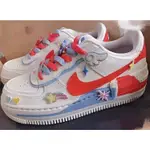 NIKE AIR FORCE 1 SHADOW SE 白藍紅 女款 厚底 休閒板 CQ9503 慢跑鞋