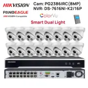 Hikvision 4K 16CH 4K 8MP IP Camera CCTV Security System ColorVu+IR Audio POE AU